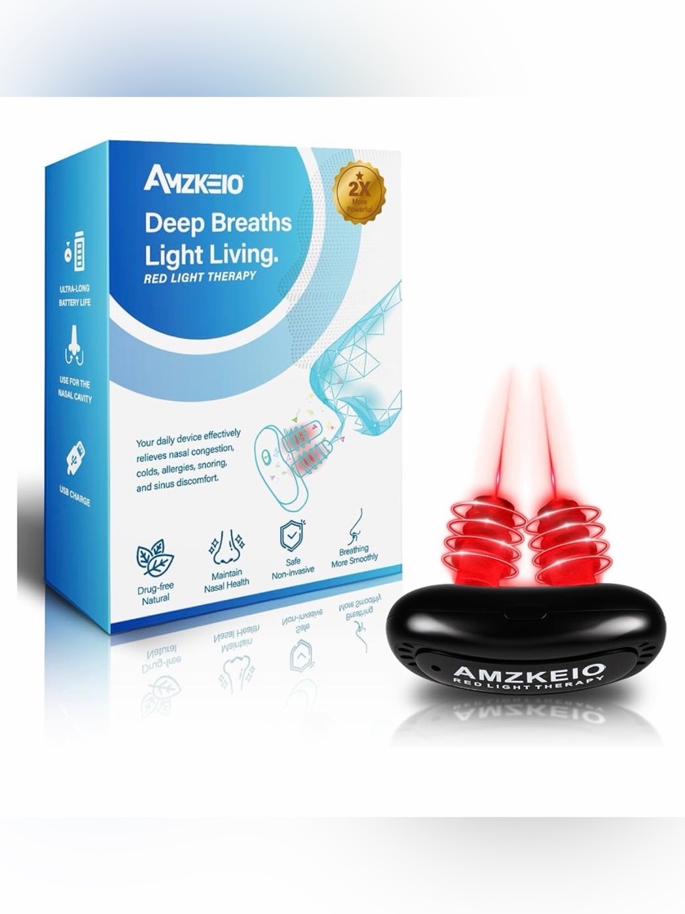 Red Light Therapy for Nose - LED Nasal Device